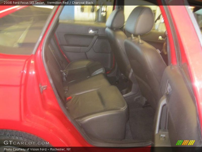 Vermillion Red / Charcoal Black 2008 Ford Focus SES Sedan