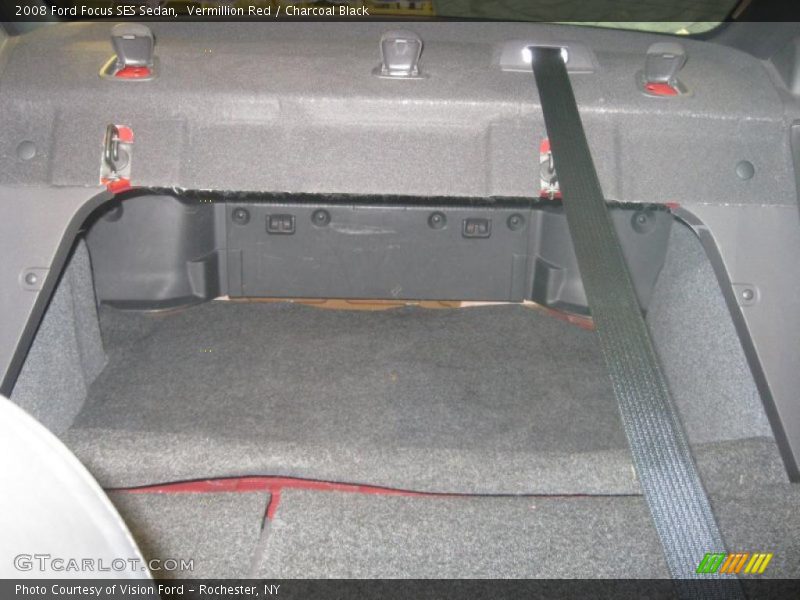 Vermillion Red / Charcoal Black 2008 Ford Focus SES Sedan