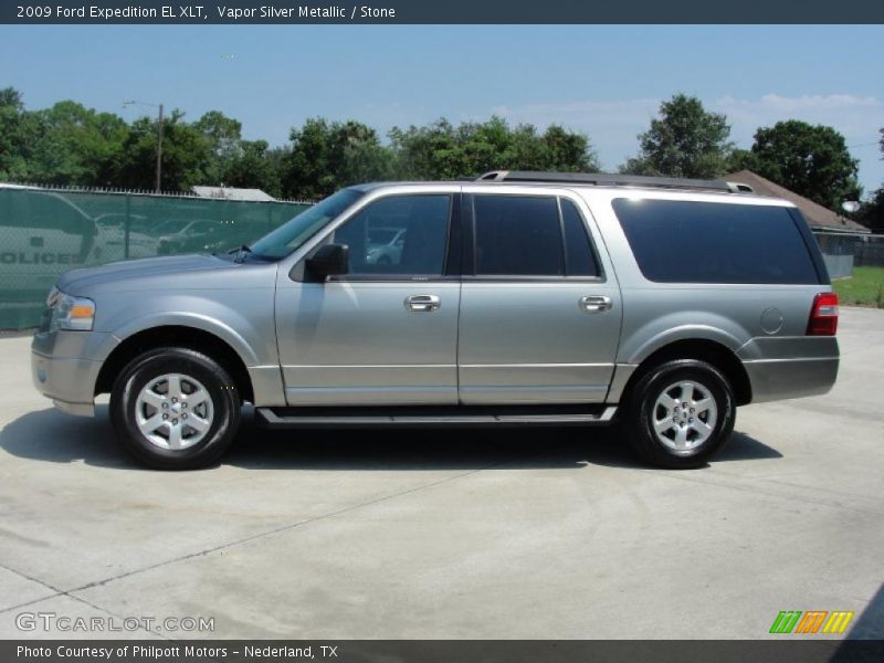 Vapor Silver Metallic / Stone 2009 Ford Expedition EL XLT