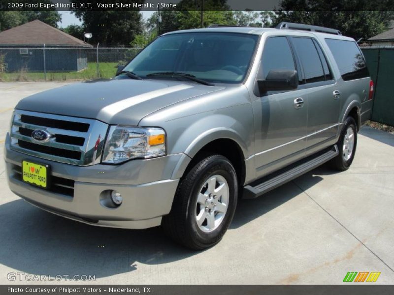 Vapor Silver Metallic / Stone 2009 Ford Expedition EL XLT
