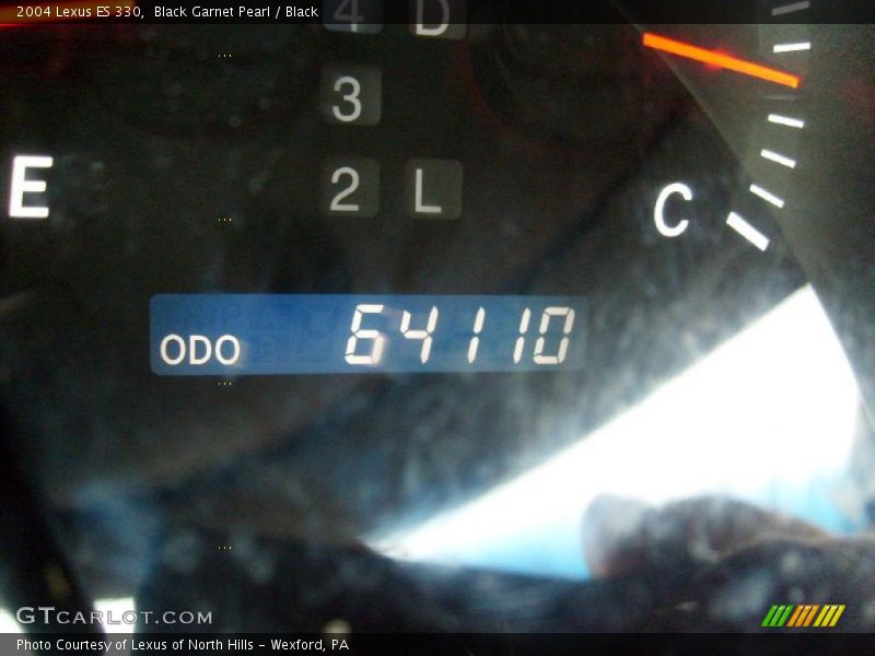 Black Garnet Pearl / Black 2004 Lexus ES 330