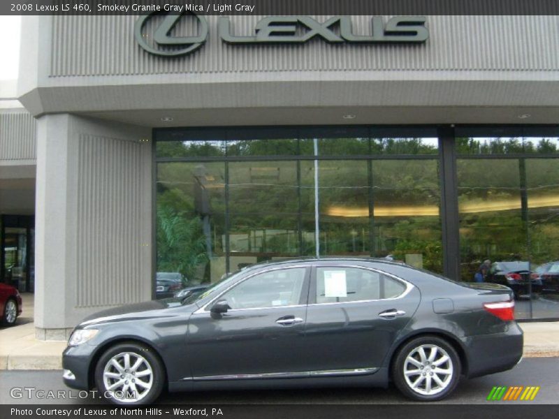 Smokey Granite Gray Mica / Light Gray 2008 Lexus LS 460