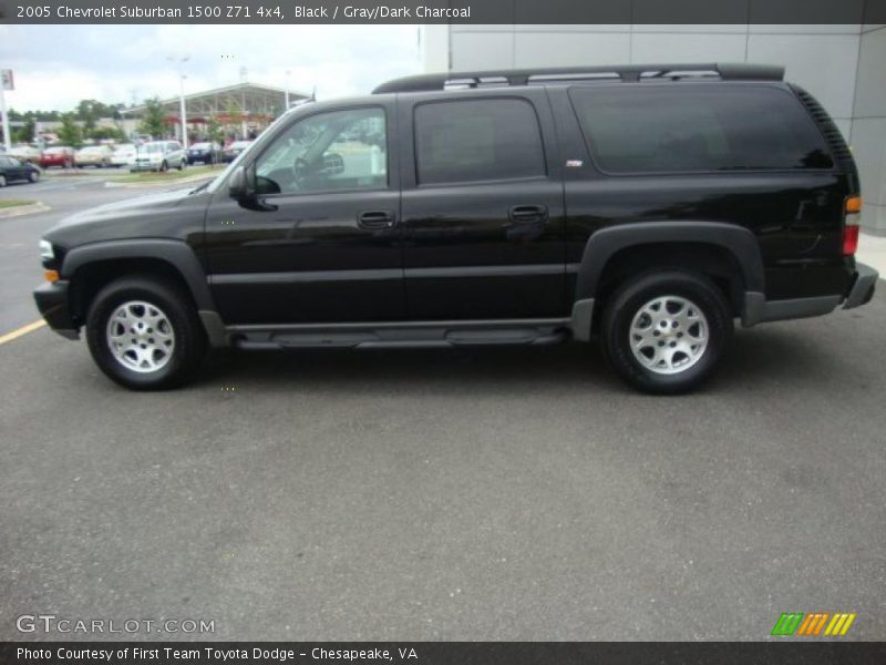 Black / Gray/Dark Charcoal 2005 Chevrolet Suburban 1500 Z71 4x4