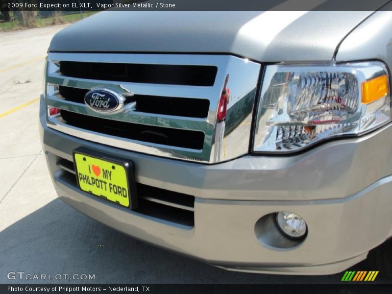 Vapor Silver Metallic / Stone 2009 Ford Expedition EL XLT
