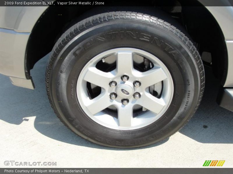 Vapor Silver Metallic / Stone 2009 Ford Expedition EL XLT