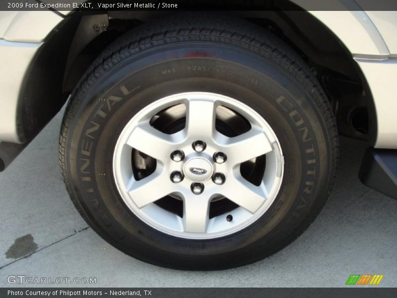 Vapor Silver Metallic / Stone 2009 Ford Expedition EL XLT
