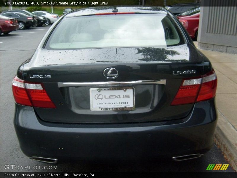 Smokey Granite Gray Mica / Light Gray 2008 Lexus LS 460