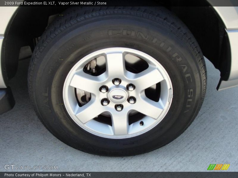 Vapor Silver Metallic / Stone 2009 Ford Expedition EL XLT