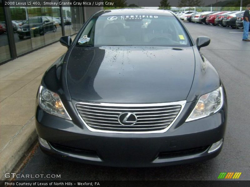 Smokey Granite Gray Mica / Light Gray 2008 Lexus LS 460