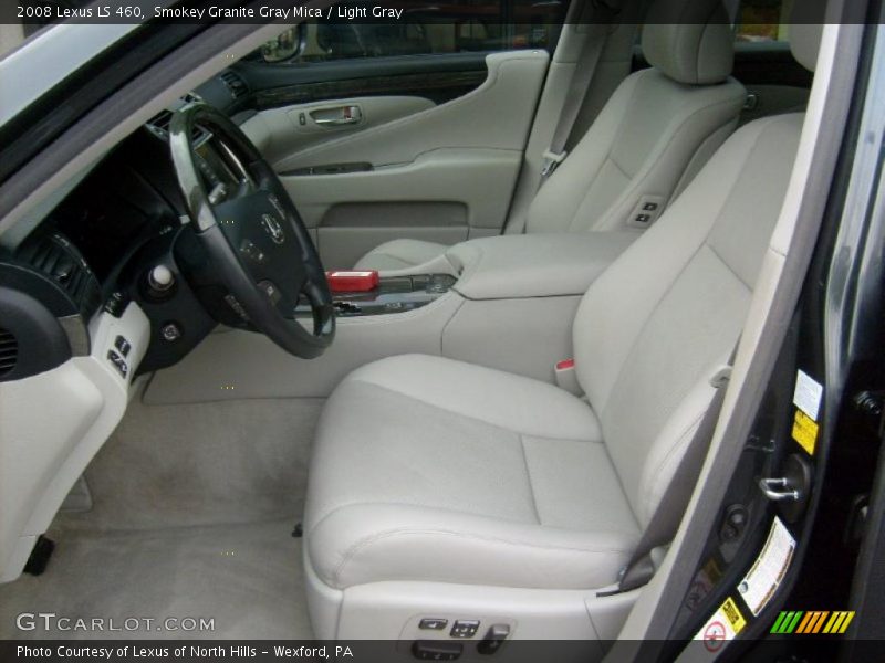 Smokey Granite Gray Mica / Light Gray 2008 Lexus LS 460