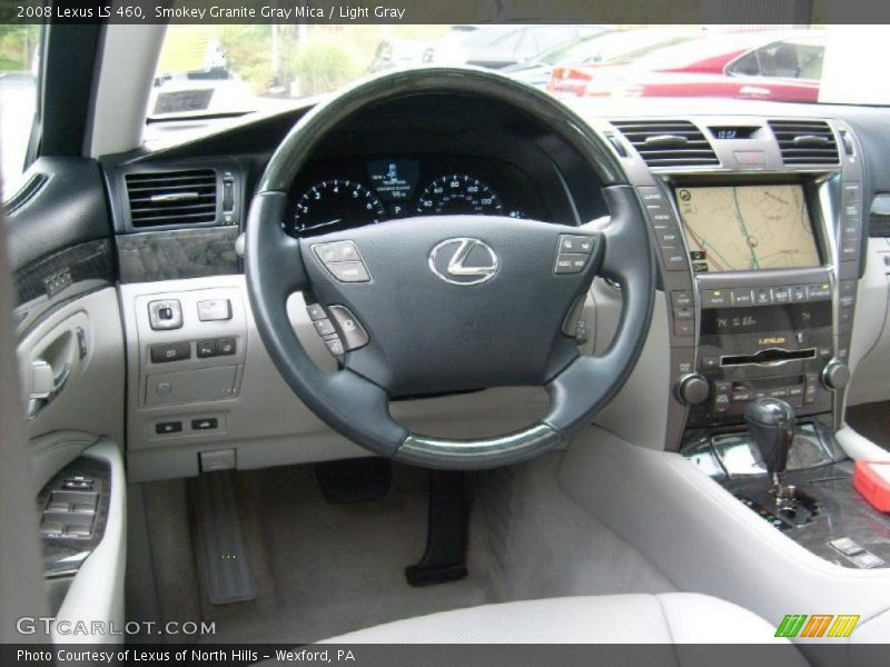 Smokey Granite Gray Mica / Light Gray 2008 Lexus LS 460