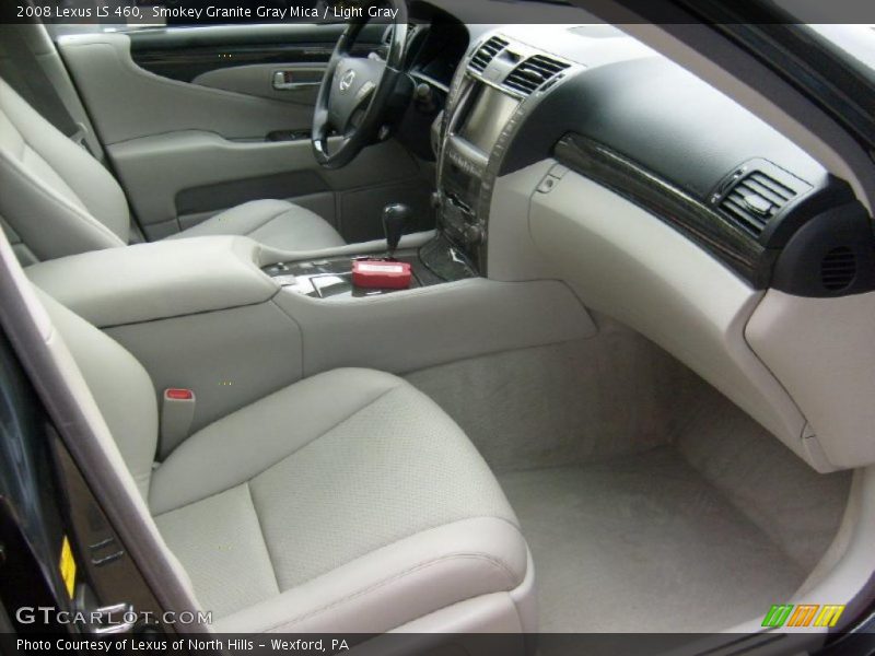 Smokey Granite Gray Mica / Light Gray 2008 Lexus LS 460