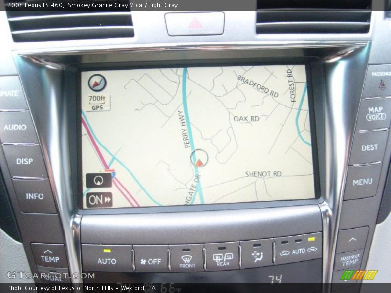 Smokey Granite Gray Mica / Light Gray 2008 Lexus LS 460