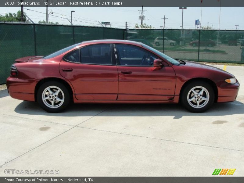 Redfire Metallic / Dark Taupe 2003 Pontiac Grand Prix GT Sedan