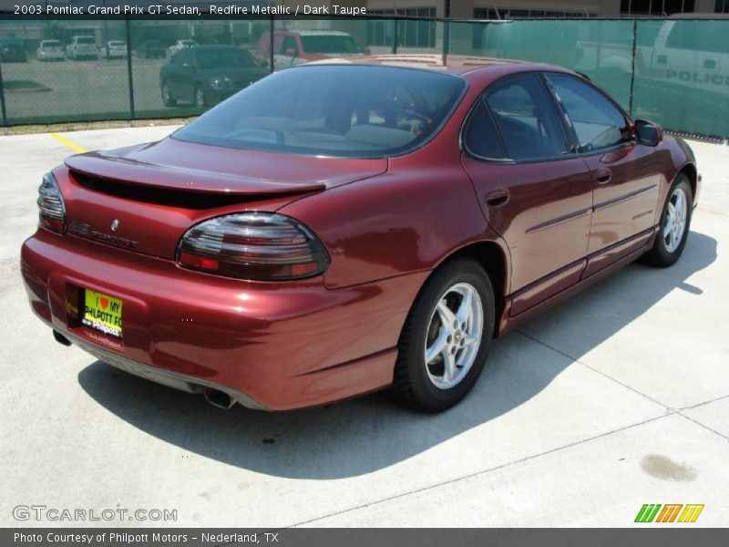 Redfire Metallic / Dark Taupe 2003 Pontiac Grand Prix GT Sedan