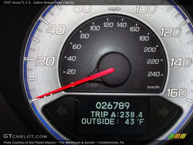 Carbon Bronze Pearl / Ebony 2007 Acura TL 3.2