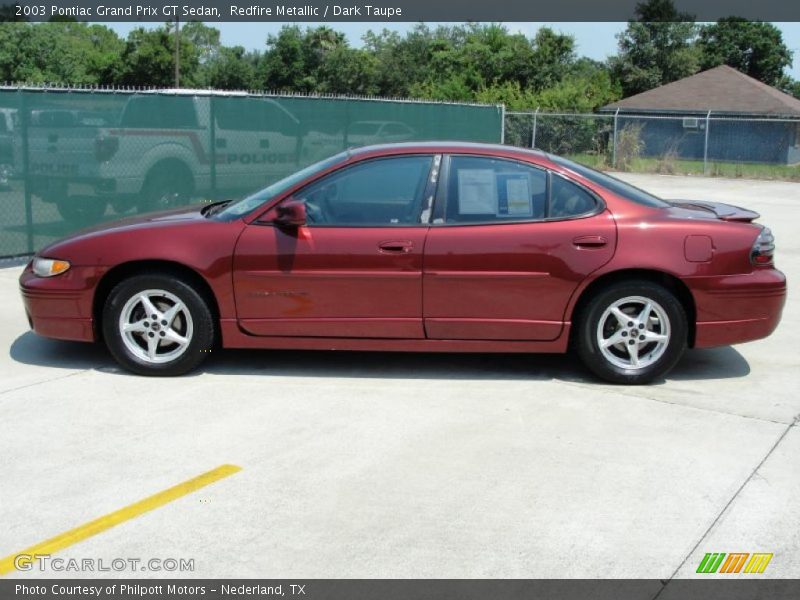 Redfire Metallic / Dark Taupe 2003 Pontiac Grand Prix GT Sedan