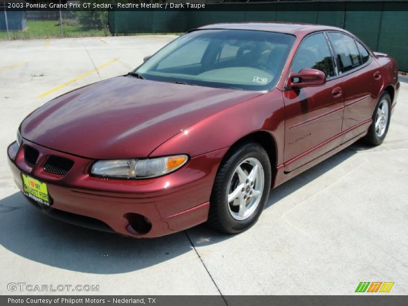 Redfire Metallic / Dark Taupe 2003 Pontiac Grand Prix GT Sedan