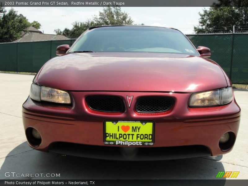 Redfire Metallic / Dark Taupe 2003 Pontiac Grand Prix GT Sedan