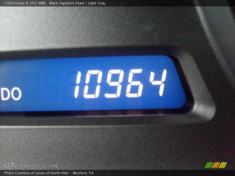 Black Sapphire Pearl / Light Gray 2009 Lexus IS 250 AWD