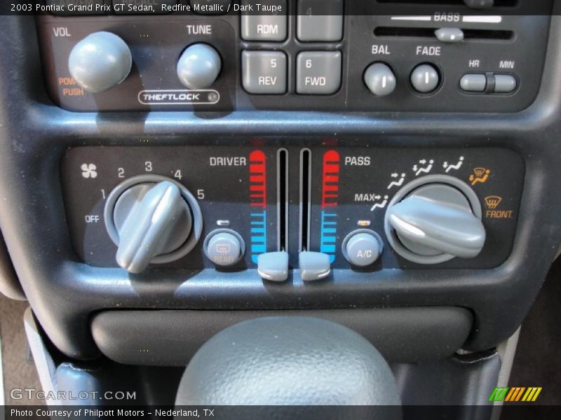 Redfire Metallic / Dark Taupe 2003 Pontiac Grand Prix GT Sedan