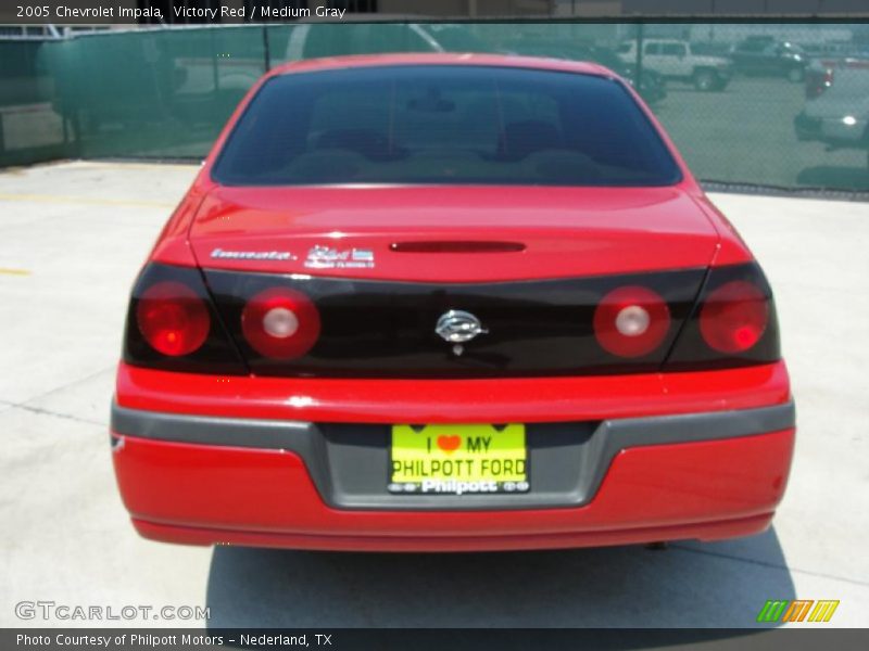Victory Red / Medium Gray 2005 Chevrolet Impala