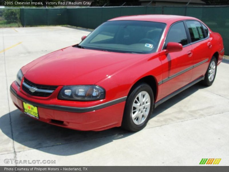 Victory Red / Medium Gray 2005 Chevrolet Impala