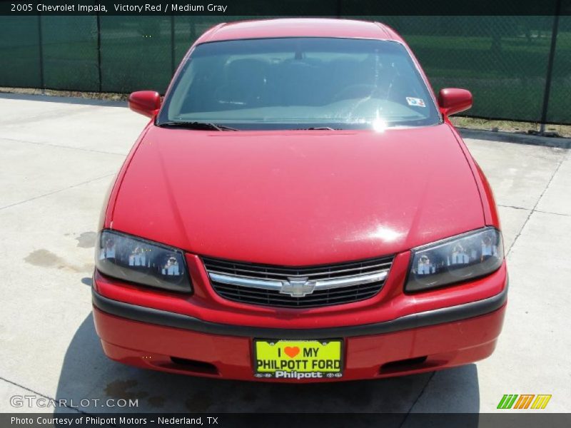 Victory Red / Medium Gray 2005 Chevrolet Impala