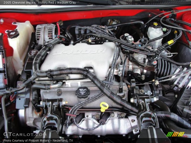 Victory Red / Medium Gray 2005 Chevrolet Impala