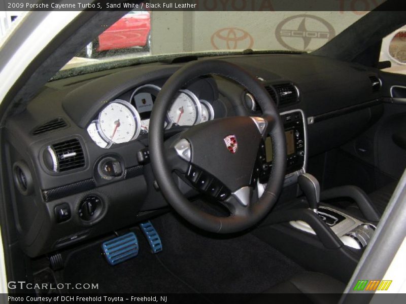 Sand White / Black Full Leather 2009 Porsche Cayenne Turbo S