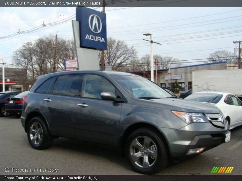 Sterling Gray Metallic / Taupe 2008 Acura MDX Sport