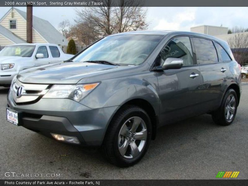 Sterling Gray Metallic / Taupe 2008 Acura MDX Sport