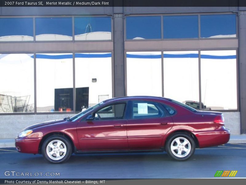 Merlot Metallic / Medium/Dark Flint 2007 Ford Taurus SE