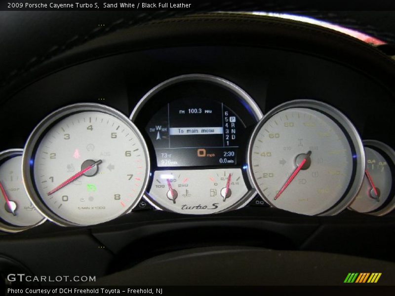 Sand White / Black Full Leather 2009 Porsche Cayenne Turbo S