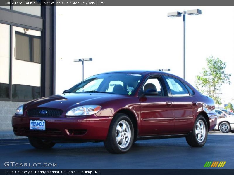 Merlot Metallic / Medium/Dark Flint 2007 Ford Taurus SE