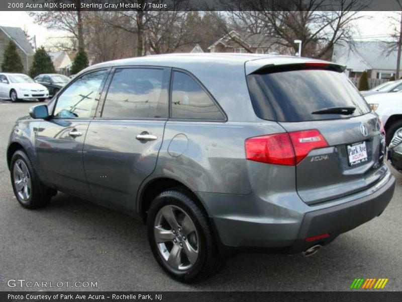 Sterling Gray Metallic / Taupe 2008 Acura MDX Sport