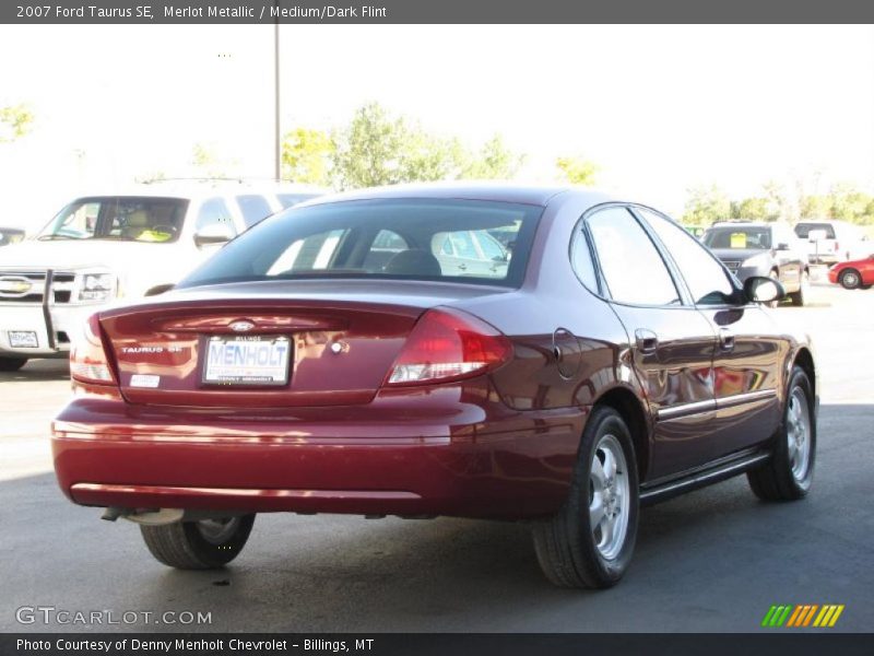 Merlot Metallic / Medium/Dark Flint 2007 Ford Taurus SE