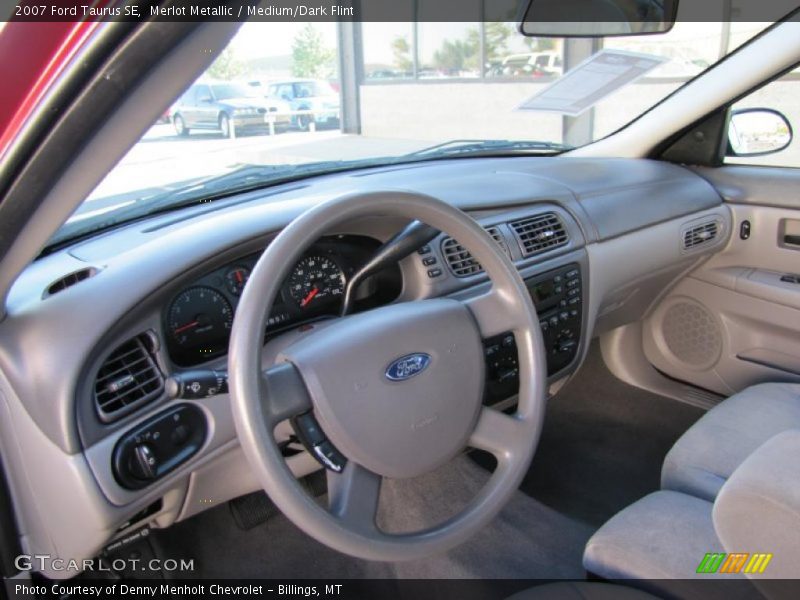 Merlot Metallic / Medium/Dark Flint 2007 Ford Taurus SE
