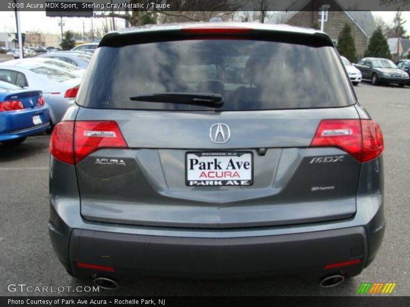 Sterling Gray Metallic / Taupe 2008 Acura MDX Sport