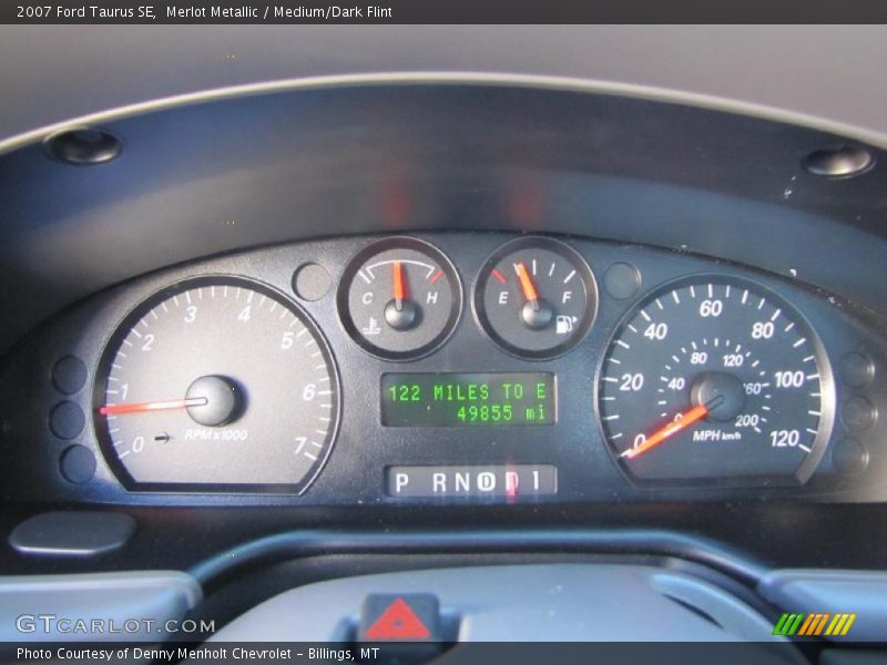 Merlot Metallic / Medium/Dark Flint 2007 Ford Taurus SE