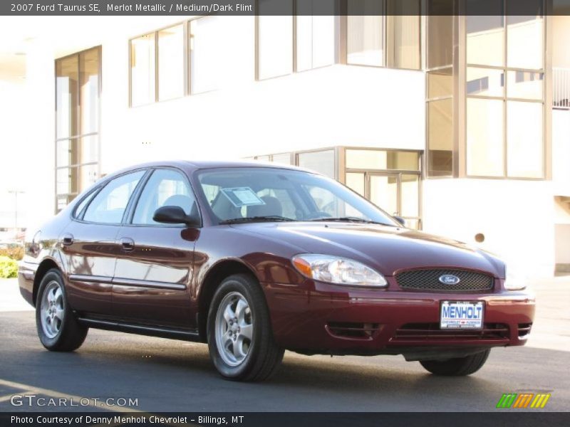 Merlot Metallic / Medium/Dark Flint 2007 Ford Taurus SE