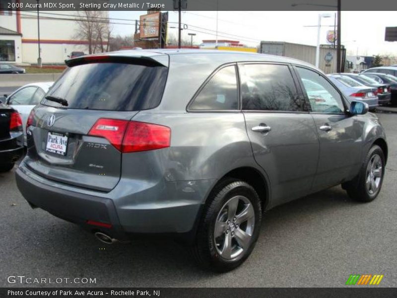 Sterling Gray Metallic / Taupe 2008 Acura MDX Sport