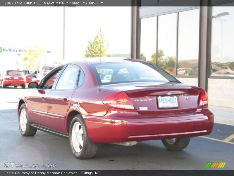 Merlot Metallic / Medium/Dark Flint 2007 Ford Taurus SE