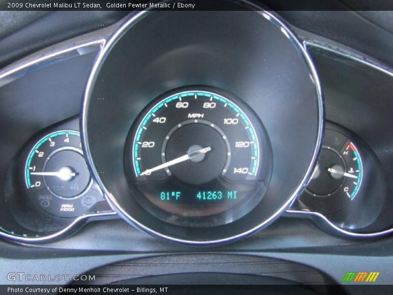 Golden Pewter Metallic / Ebony 2009 Chevrolet Malibu LT Sedan