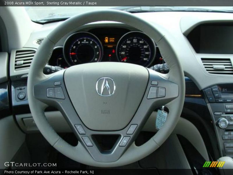 Sterling Gray Metallic / Taupe 2008 Acura MDX Sport
