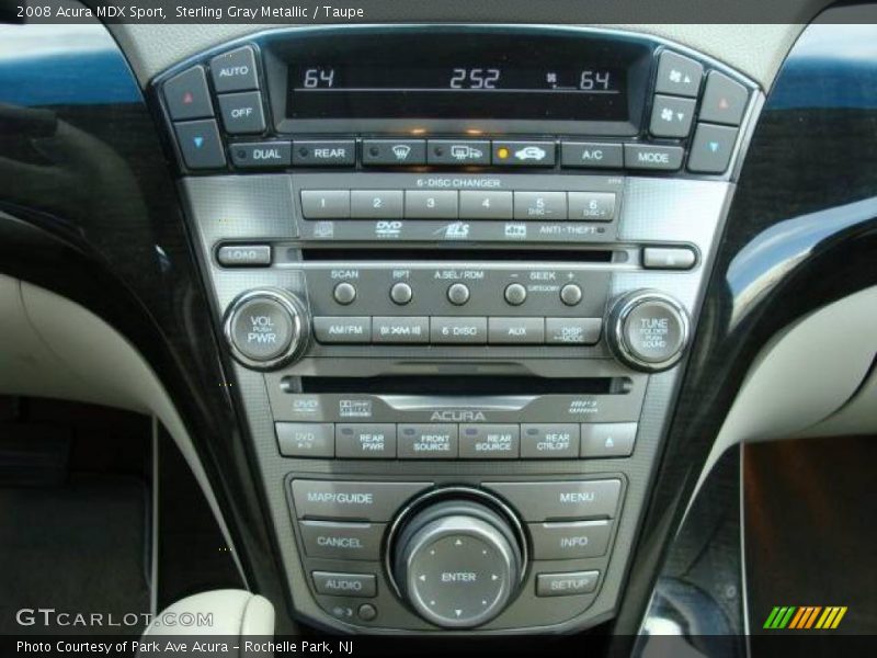 Sterling Gray Metallic / Taupe 2008 Acura MDX Sport