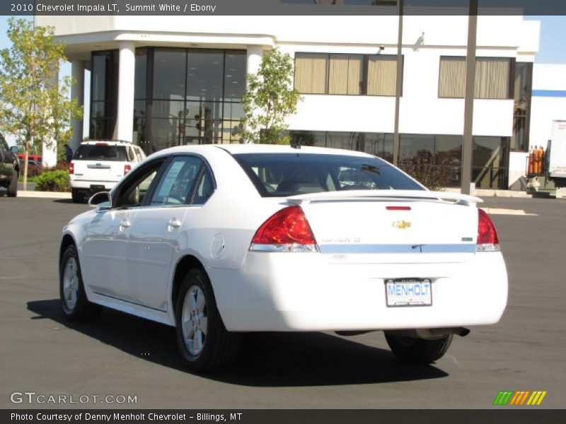 Summit White / Ebony 2010 Chevrolet Impala LT