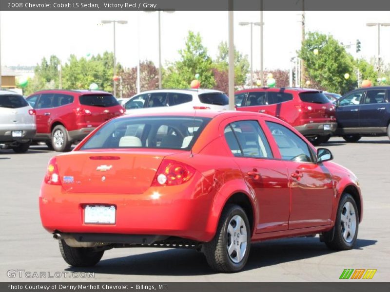 Victory Red / Gray 2008 Chevrolet Cobalt LS Sedan