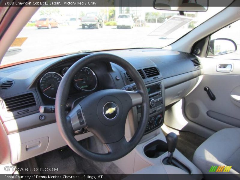 Victory Red / Gray 2008 Chevrolet Cobalt LS Sedan