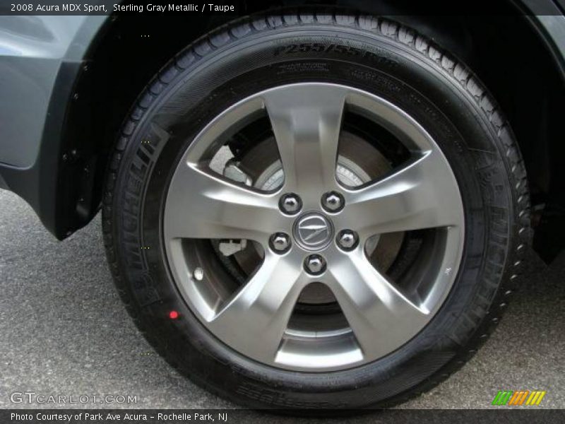 Sterling Gray Metallic / Taupe 2008 Acura MDX Sport